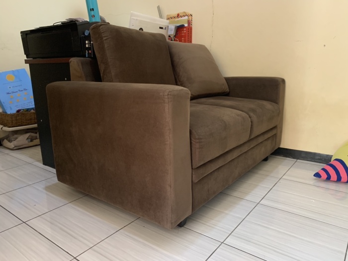 Jual Preloved Sofa Bludru 2 Seater Masih Bagus Banget Kota Sofa Bludru 2 Seater Masih Bagus Banget