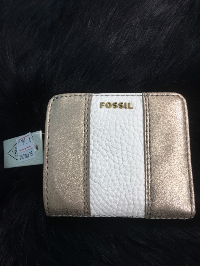 Jual Fossil Wallet Women Dompet Wanita madison bifold warna gold multi