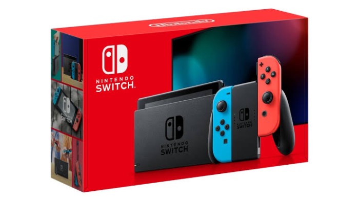 Jual Nintendo switch console new model bundle 2 game