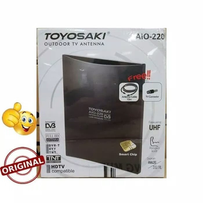 Jual Antena TV Toyosaki A10- 220 Outdoor Indoor Digital Analaog - Jakarta  Barat - Dunia Elektronik Online | Tokopedia