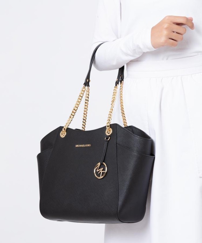 mk chain shoulder tote