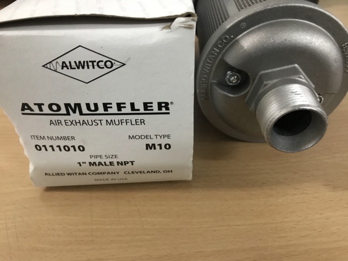 Jual Alwitco Atomuffler Air Exhaust Muffler 1" Male NPT M10 0111010 NEW