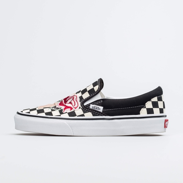 vans satin patchwork slip on