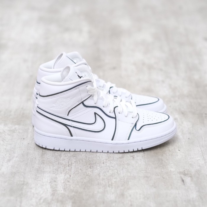 iridescent reflective white jordan 1