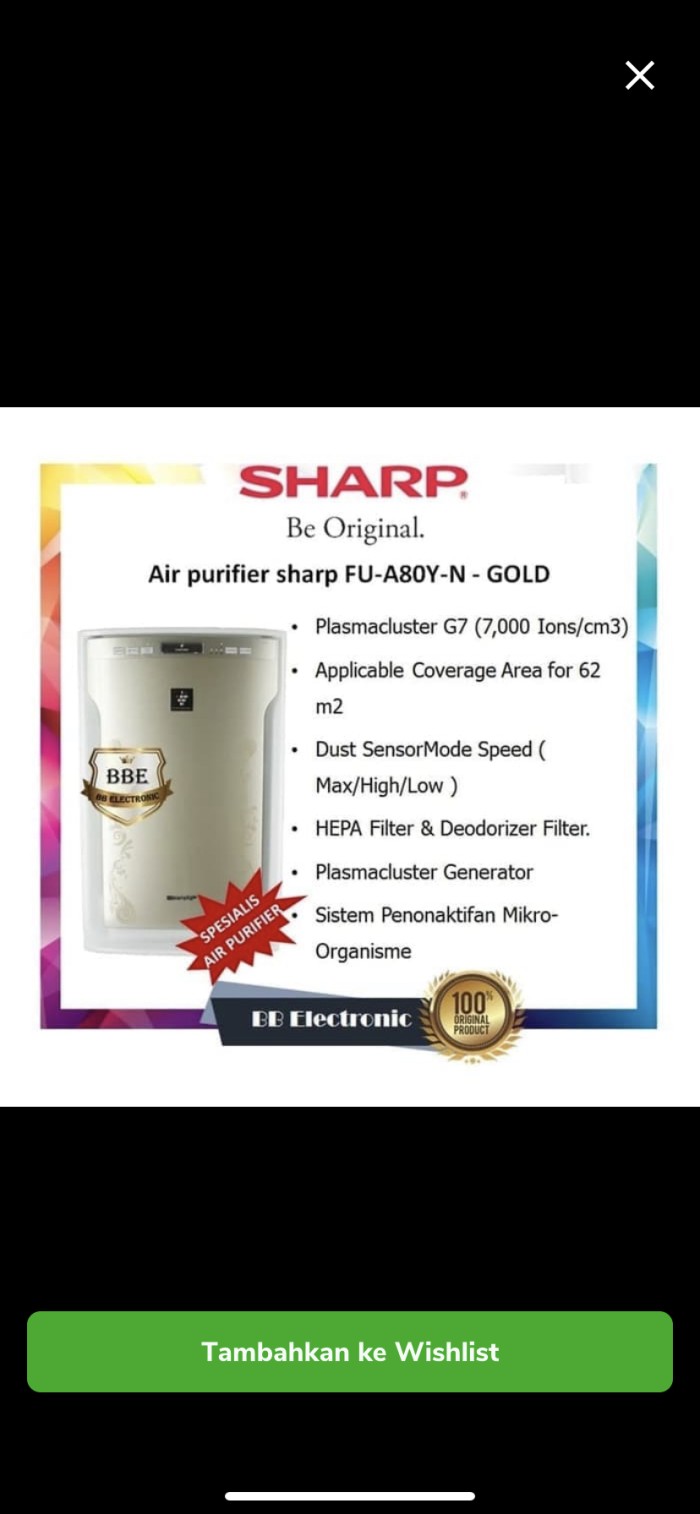 sharp fu a80y