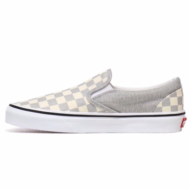 silver vans slip on