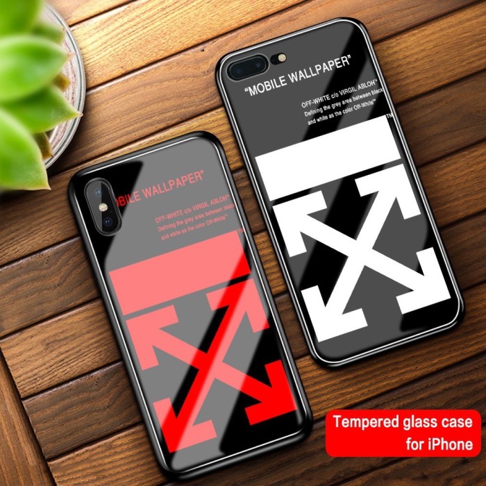 Jual Case Casing Off White Glass Iphone X Xs Max Xr 11 11 Pro 11