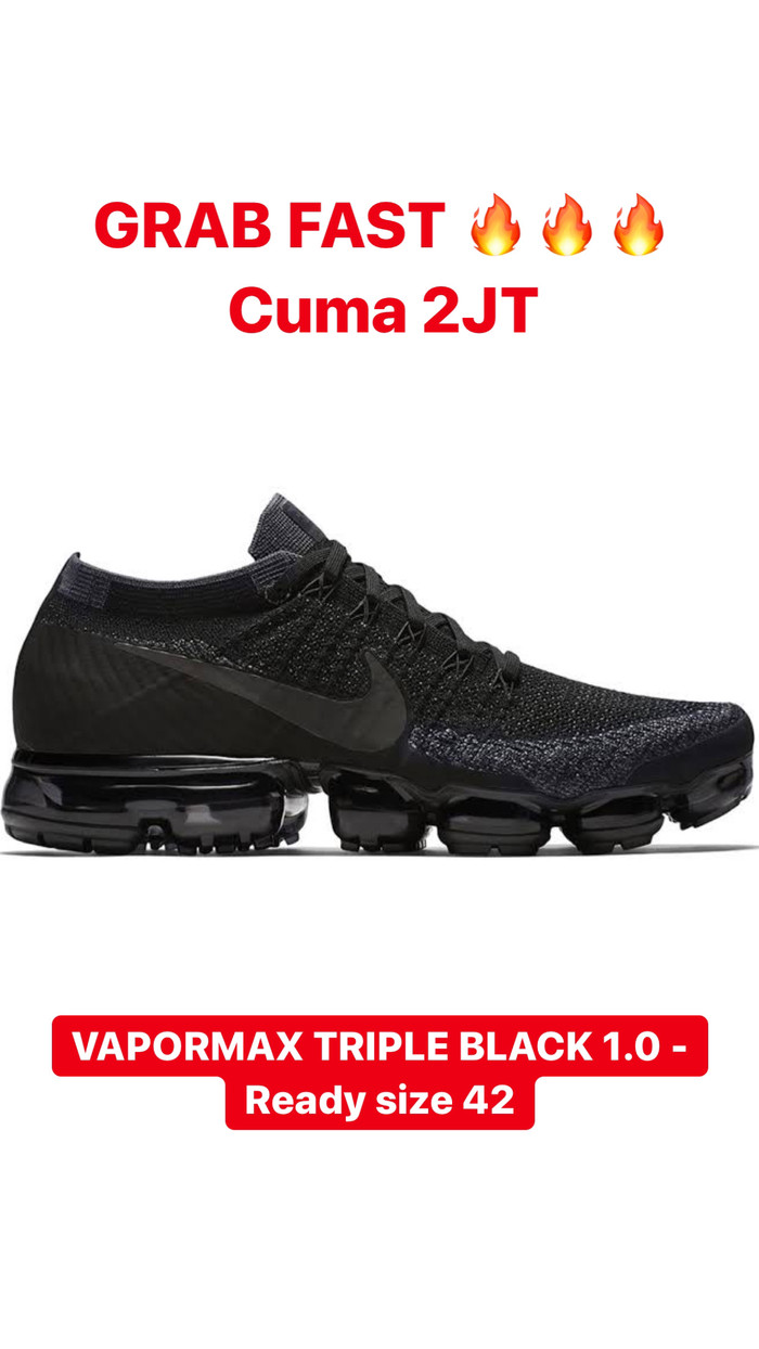vapormax 1.0 triple black