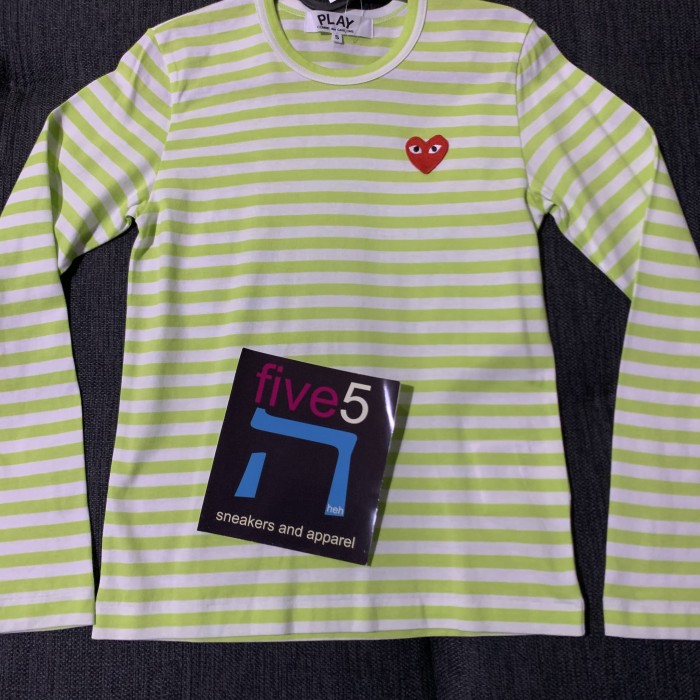 cdg green long sleeve