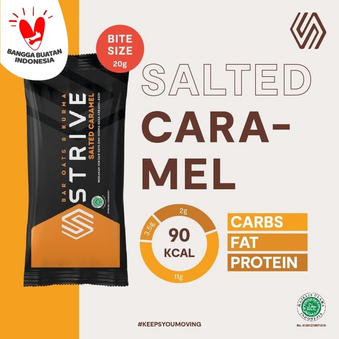 Foto Produk Strive Bite Size rasa Salted Caramel 1 Box isi 5pcs dari striveindonesia