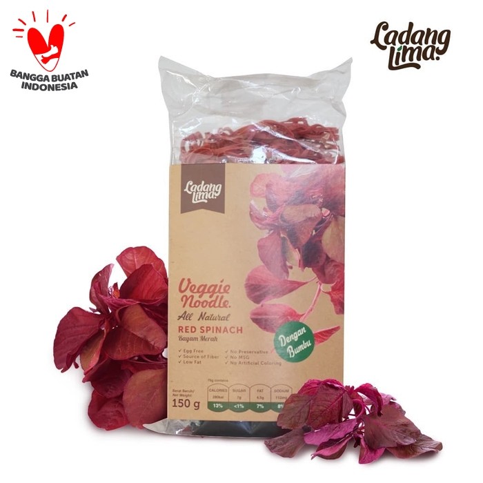 Foto Produk Mie Bayam Merah Ladang Lima 150gram dari Official Ladang Lima