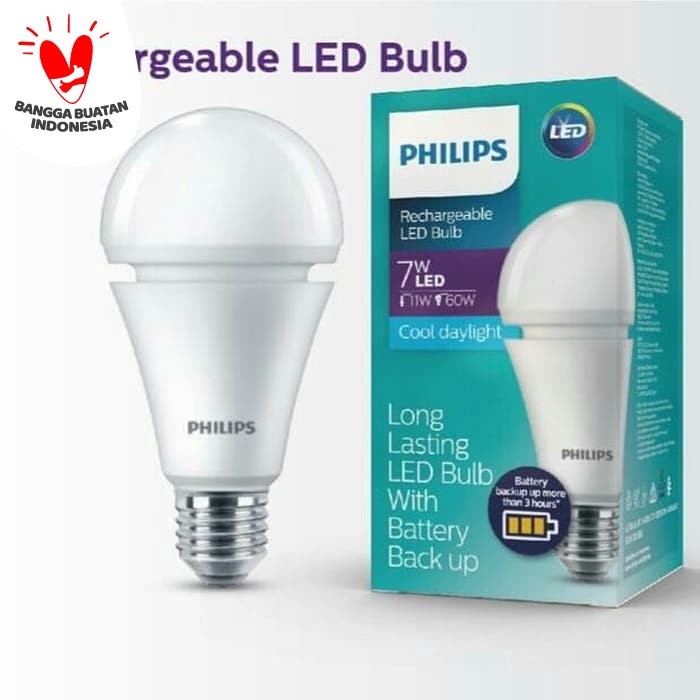 Philips Lampu Led Emergency 7 Watt 7w Bulb Cahaya Putih 100 Original Harga Murah Bergaransi Shopee Indonesia