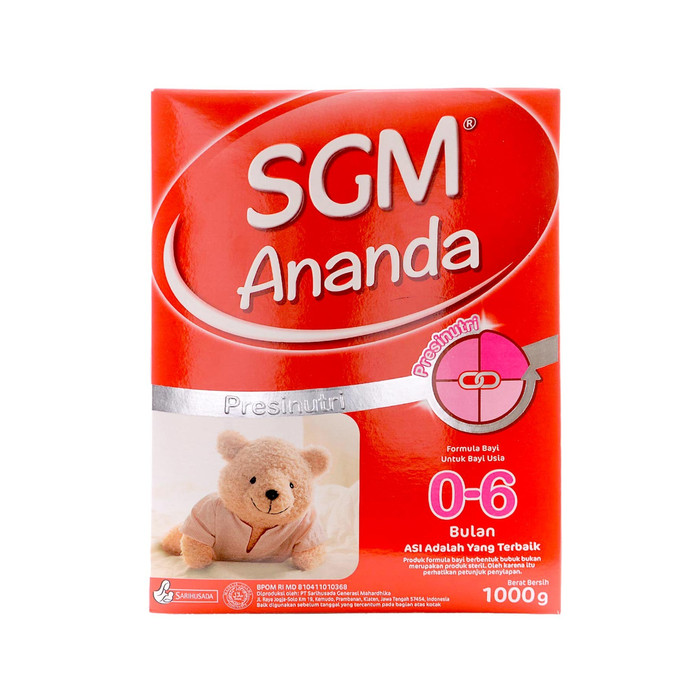 sgm ananda 6 12 bulan 1kg 1000 gram presinutri formula lanjutan2 sgm ananda 6 12 bulan 1kg 1000 gram presinutri formula lanjutan2