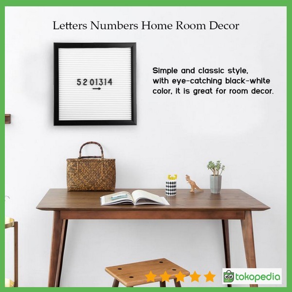 Jual T2 Message Felt Letter Board Sign Changeable Letters Numbers Home Roo Jakarta Selatan Toko Baby Story Tokopedia Jual T2 Message Felt Letter Board Sign, Letter Board Room Decor