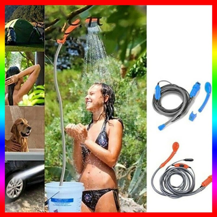 Foto Produk 12V Camping Car Shower Spray Pump Kit Portable Vehicle Outdoor dari ROBS STARS