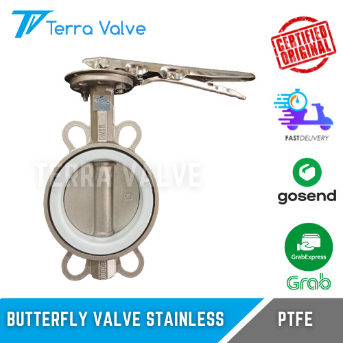 Butterfly Valve TERRA Stainless Ss304 Ptfe 3 Inch