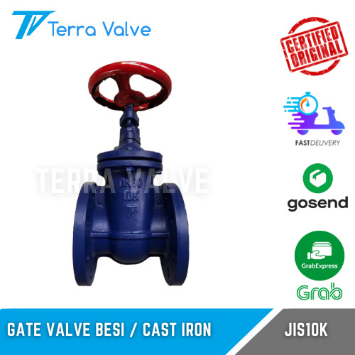Gate Valve TERRA Besi / Cast Iron JIS10K 4 Inch