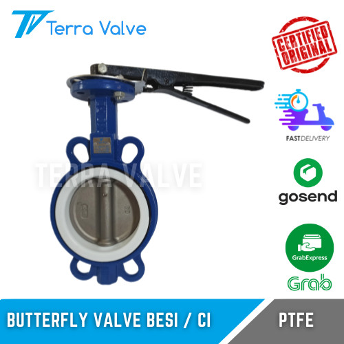 Butterfly Valve TERRA Cast / Ductile Iron Ptfe 2 Inch
