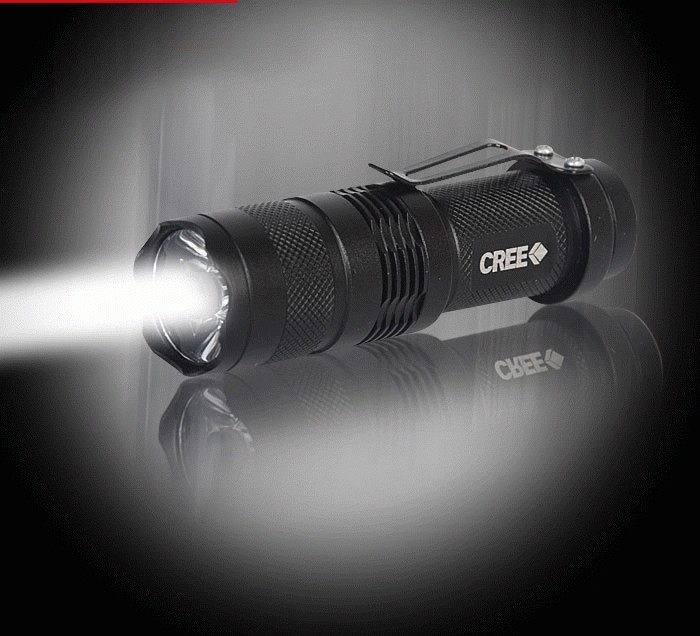 Jual Senter Flashlight Mini Cree 14500 Q5 Zoom Dapat jual senter flashlight mini cree 14500 q5 zoom dapat
