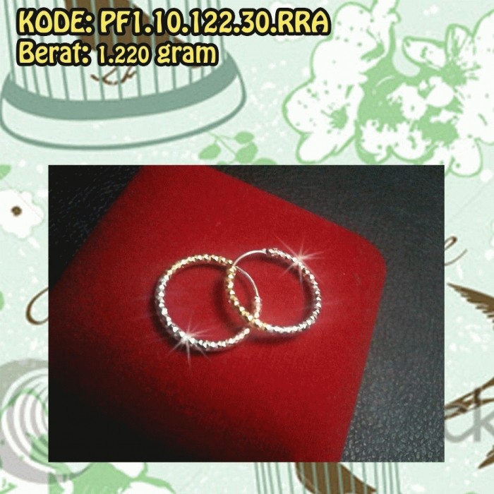 jual anting putih bulat 3warna perak 925 cheesecake jual anting putih bulat 3warna perak 925 cheesecake
