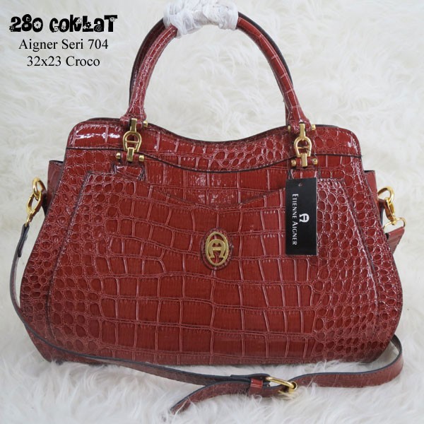 jual tas aigner 704 croco coklat slimishop tas jual tas aigner 704 croco coklat slimishop tas