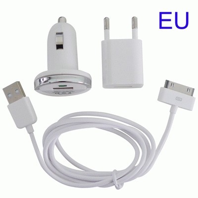 Car Charger for iPhone 4G 3Gs iPod Nano6 Touch iTouch