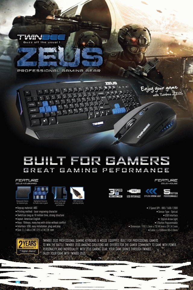 jual paket gaming keyboard mouse twinbee zeus by da jual paket gaming keyboard mouse twinbee zeus by da