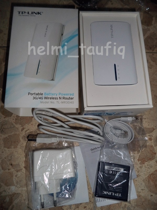 TP-LINK TL-MR3040 3G/3.75G Portabel Wireless N Router dengan Tenaga