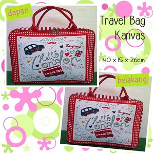 Tas Travel Kanvas London Hello
