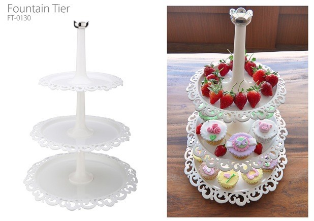 Cake Tier Piring Susun Tempat Kue jual white cake tier 3 tray piring cantik 3 Cake Tier Piring Susun Tempat Kue jual white cake tier 3 tray piring cantik 3