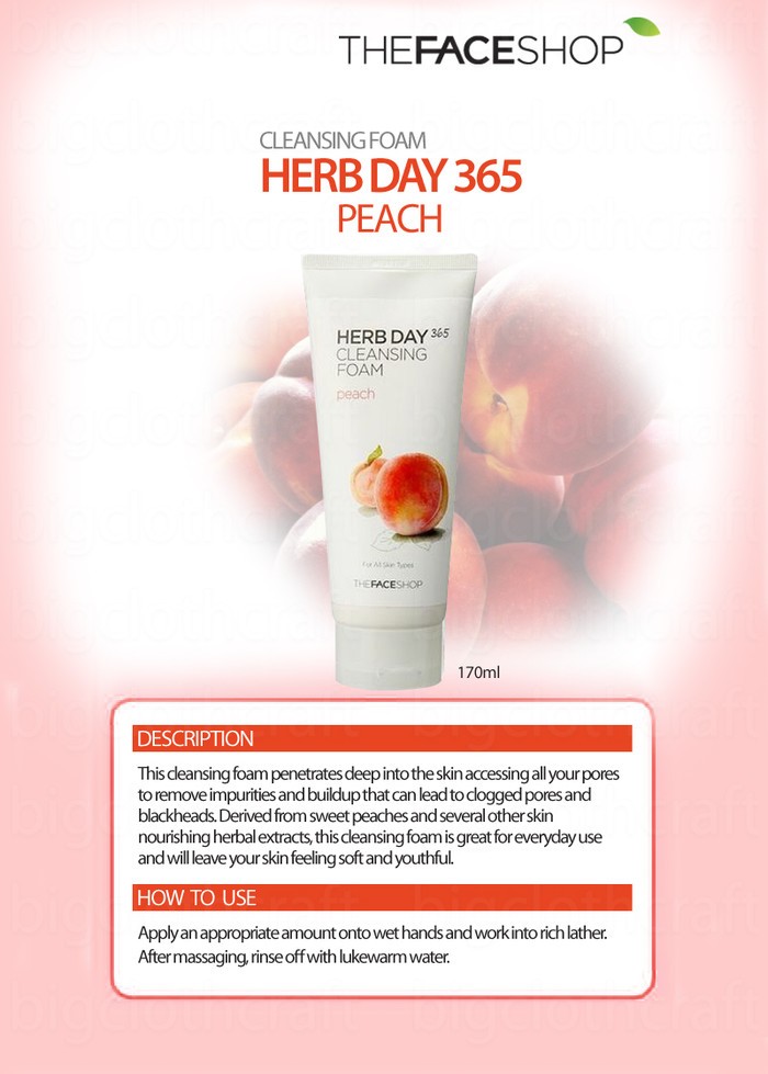 jual the shop herb day 365 cleansing foam jual the shop herb day 365 cleansing foam