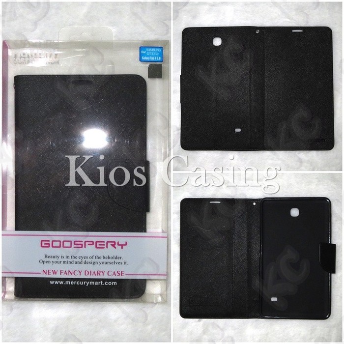 Mercury Fancy Diary Wallet Case Samsung Galaxy Tab 4 7 T231 Casing Sarung .