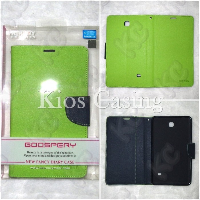 Mercury Fancy Diary Wallet Case Samsung Galaxy Tab 4 7 T231 Casing Sarung .