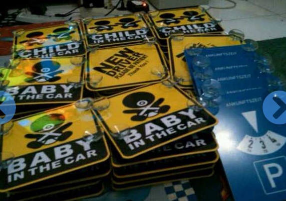 jual carsign tempelan kaca mobil mamasaugi store jual carsign tempelan kaca mobil mamasaugi store