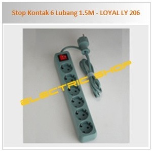 jual stop kontak 6 lubang 1 5m loyal ly 206 graha jual stop kontak 6 lubang 1 5m loyal ly 206 graha