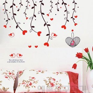 jual stiker dinding akar hati - kota surabaya - wallsticker surabaya