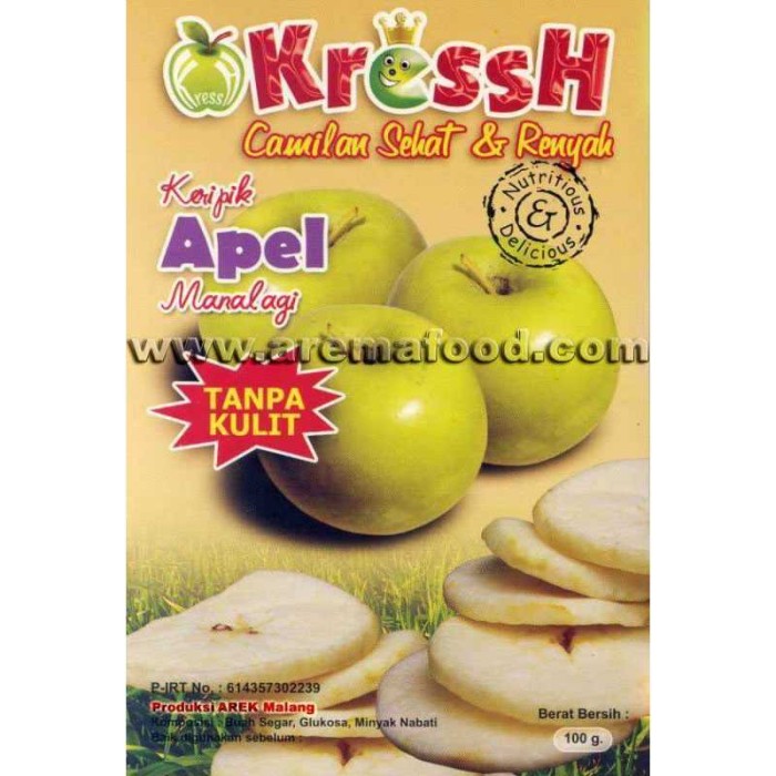 jual keripik buah apel kupas kressh barokah shop jual keripik buah apel kupas kressh barokah shop