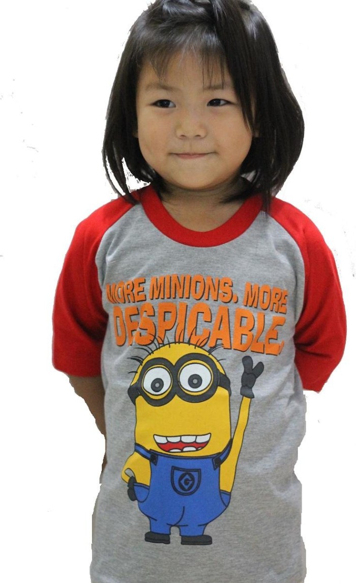 jual kaos anak minion pororo raglan uk xl ag collection jual kaos anak minion pororo raglan uk xl ag collection