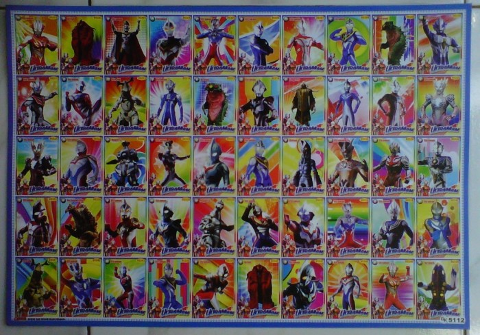 Jual Mainan Poster Gambaran Seri Ultraman - Juragan Mainan