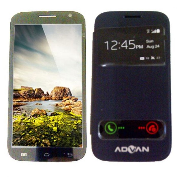 jual advan s5e biru tua flip cover view s5e hitam jual advan s5e biru tua flip cover view s5e hitam