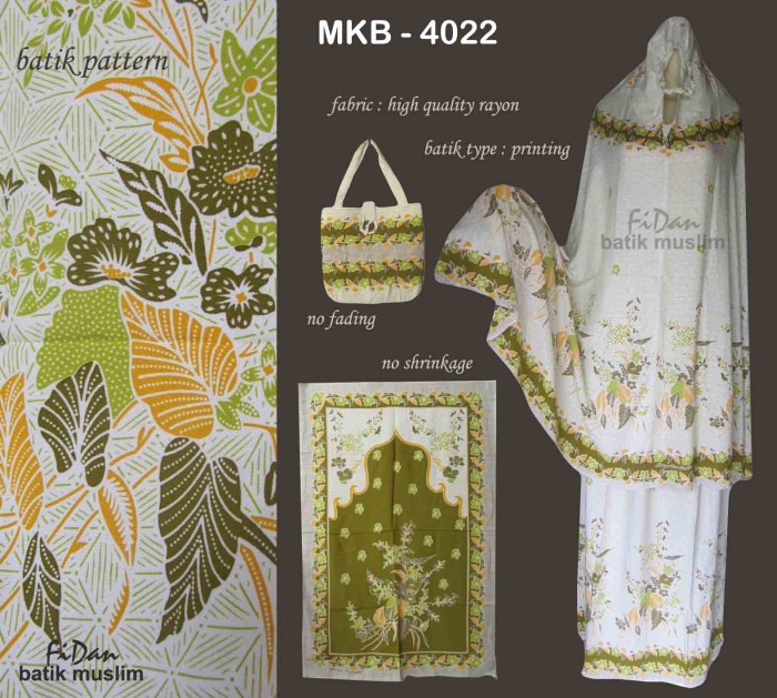jual mkb 4022 mukena batik printing rayon adem fidan jual mkb 4022 mukena batik printing rayon adem fidan