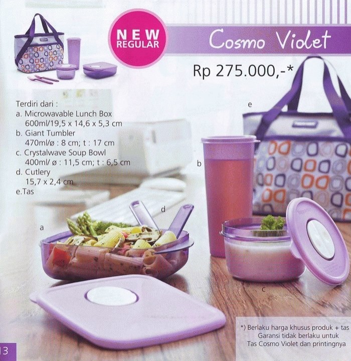 jual tupperware cosmo violet supplier organizer jual tupperware cosmo violet supplier organizer