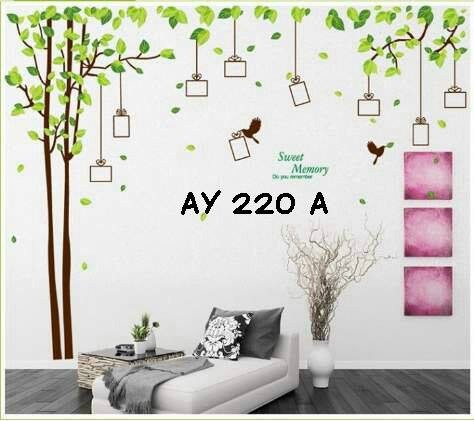 jual wall sticker uk.2x60x90 wall stiker dinding pohon frame batang