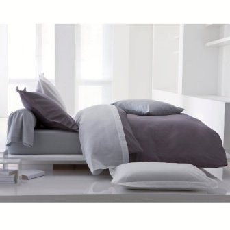Sprei Jaxine Polos Katun Prada Abu Muda-Abu Tua 120x200x20