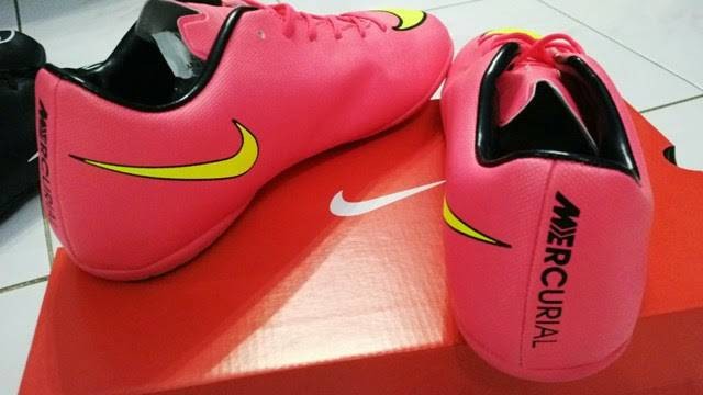 Jual Sepatu Futsal Nike Vapor X Mercurial Pink & Yellow