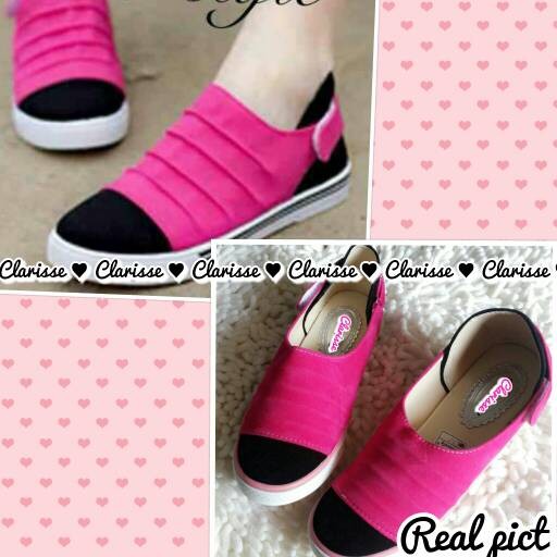 jual grosir sneaker pink strape clarisse shoes jual grosir sneaker pink strape clarisse shoes