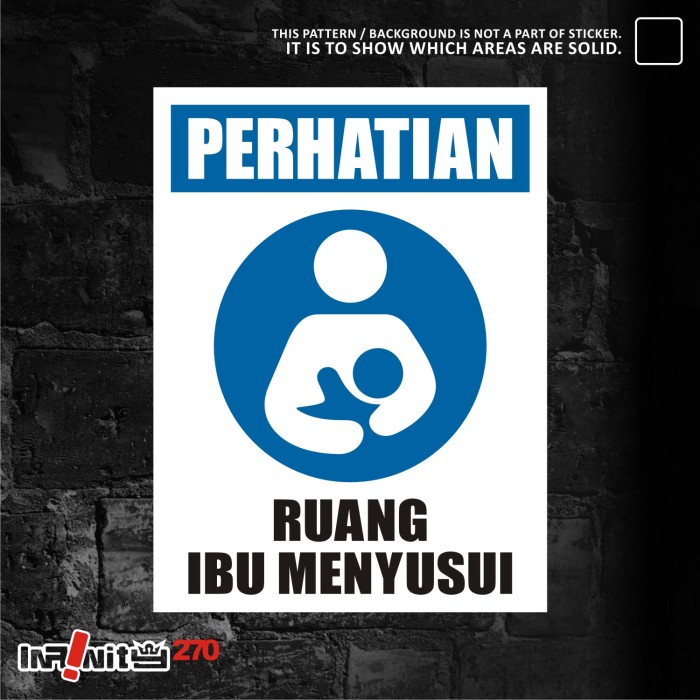 Jual Sticker Safety Sign K3 Perhatian Ruang Ibu Menyusui 30cm Wskim Sticker Safety Sign K3 Perhatian Ruang Ibu Menyusui 30cm Wskim 067