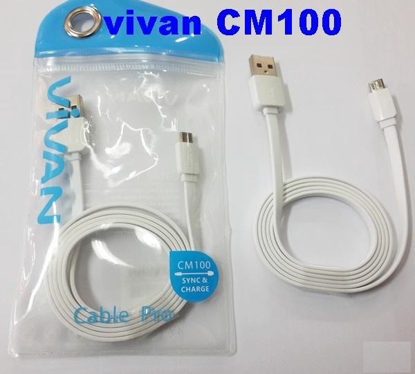 jual vivan cm100 kabel data micro usb 100cm original jual vivan cm100 kabel data micro usb 100cm original