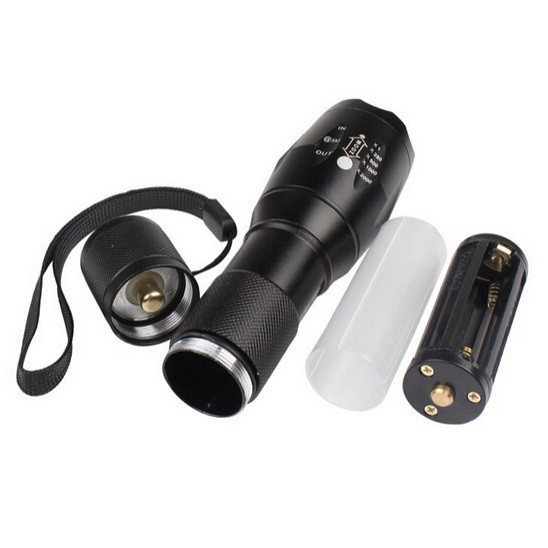 Flashlight E17 Senter LED Cree 2000 Lumens XM-L-T6 Baterai .