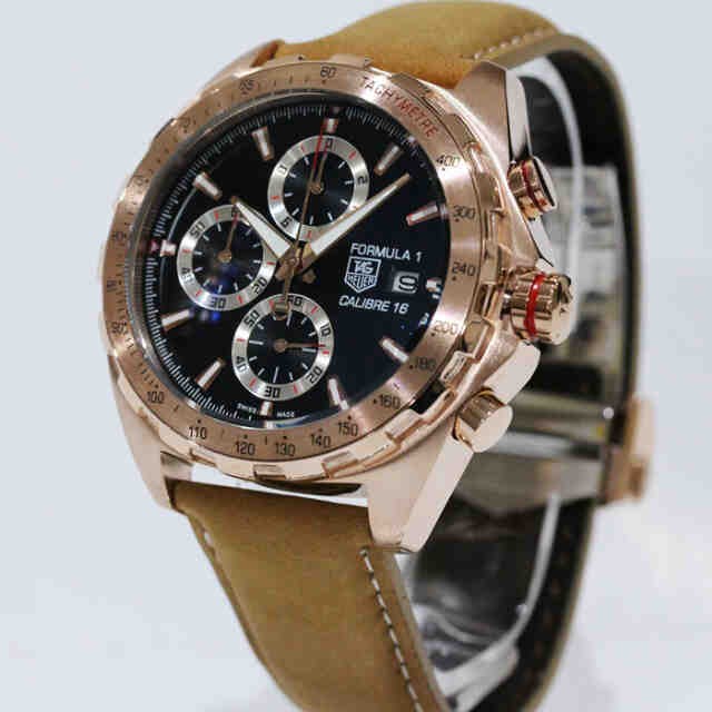 jual tag heuer formula 1 calibre 16 black rosegold brown jual tag heuer formula 1 calibre 16 black rosegold brown